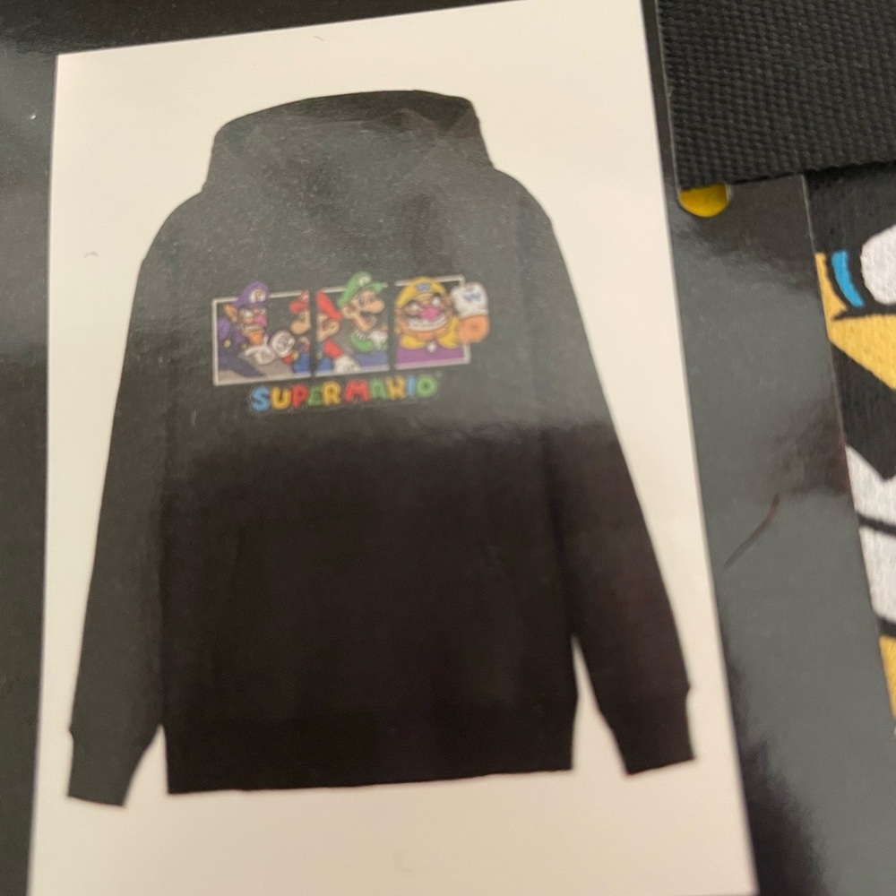 Mad Engine Marvel Mens Super Mario Pullover Black long sleeve Hoodie XXXL 
New